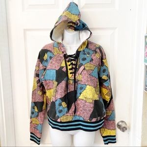 Nightmare Before Christmas Sally Lace Up Hoodie